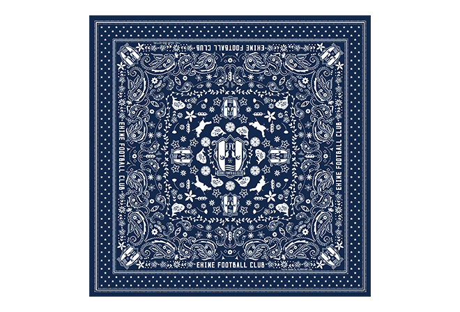 愛媛FCバンダナ(ネイビー)